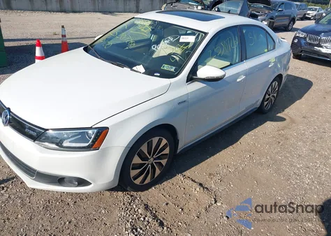 2013 Volkswagen Jetta Hybrid Sel Premium из США, поврежденный, VIN 3VW637AJ8DM319227